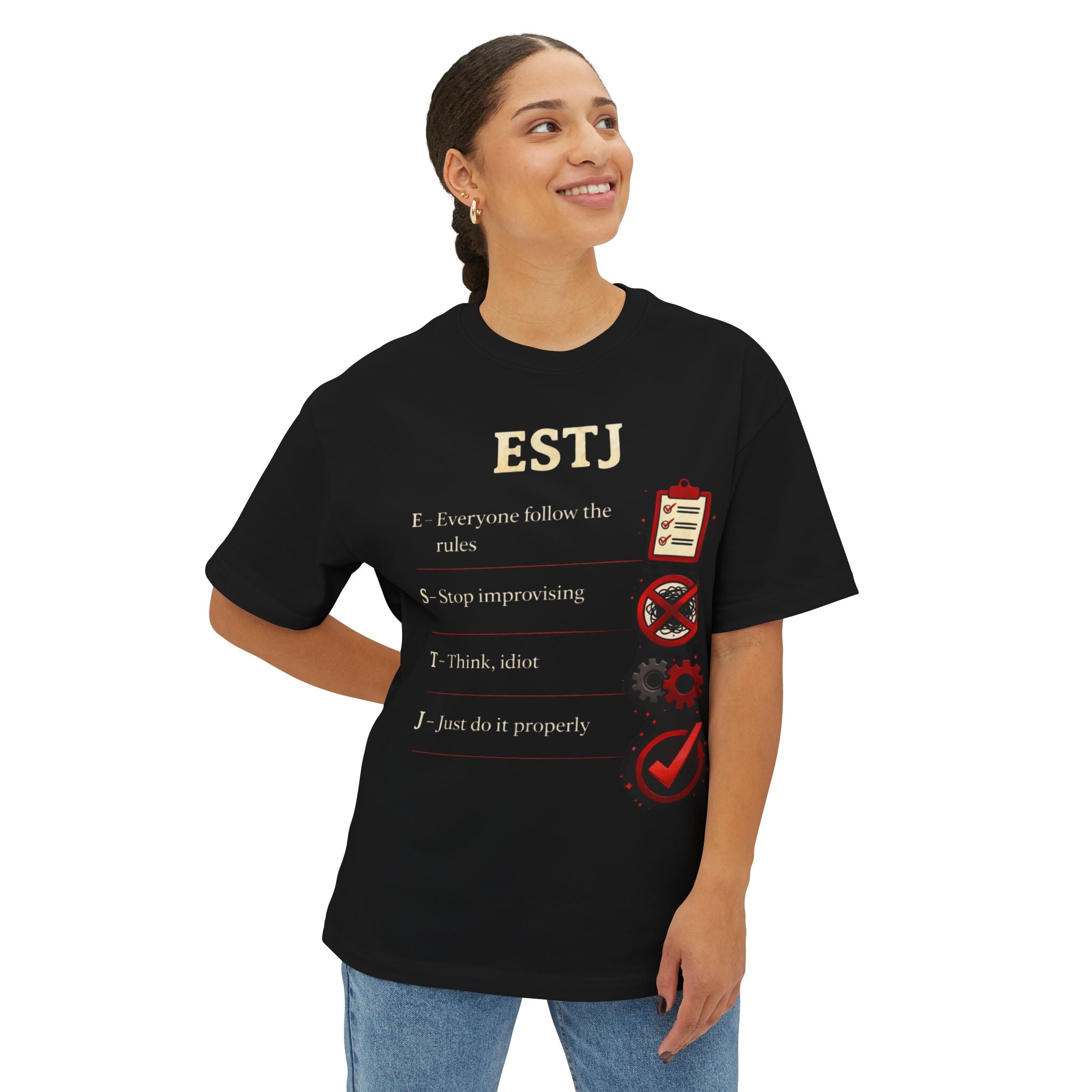 ESTJ Shirt — Built on Order