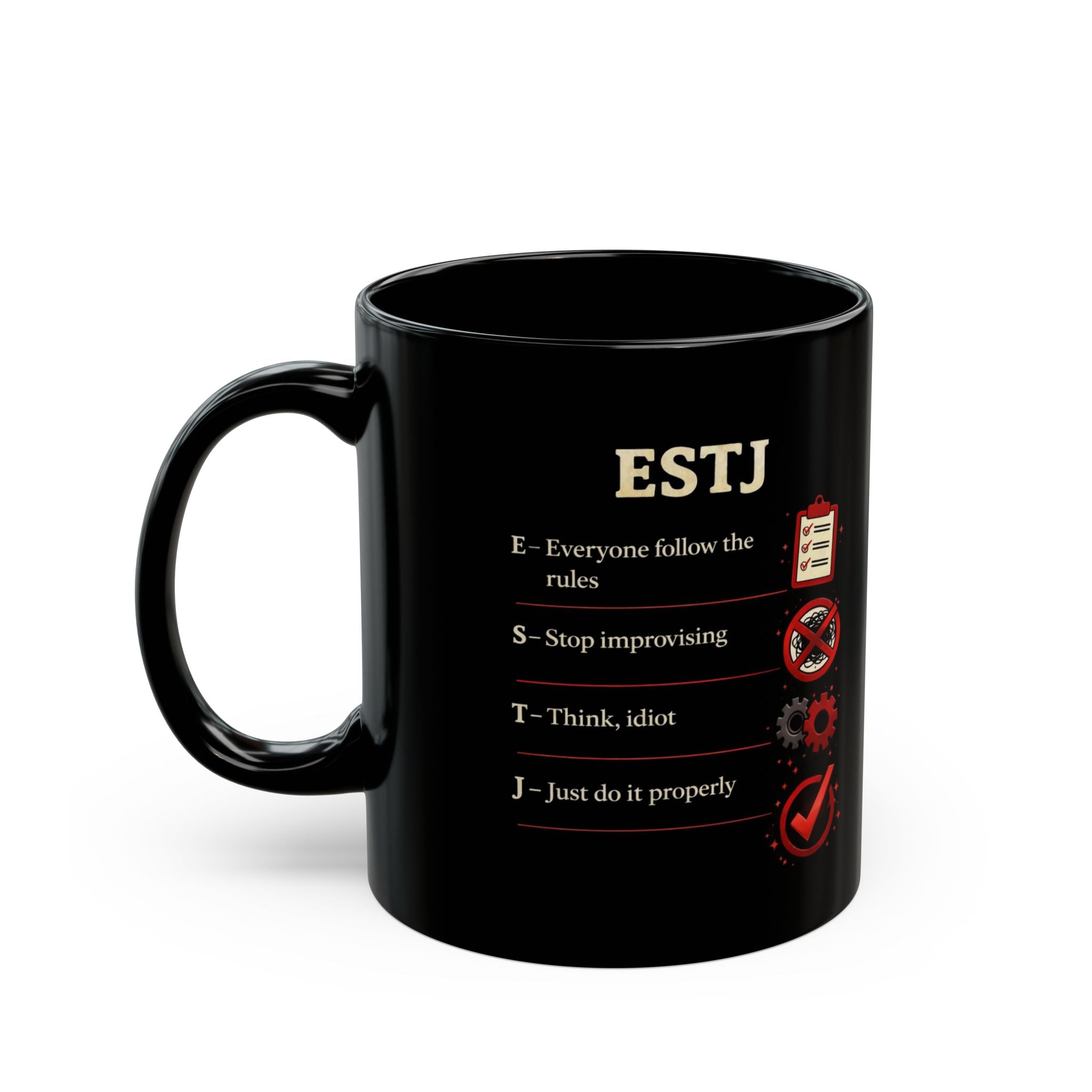 ESTJ Mug — Order in Every Sip